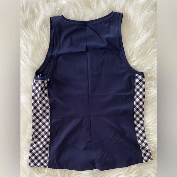 Draper James Tank in Navy Gingham - Picture 3 of 3